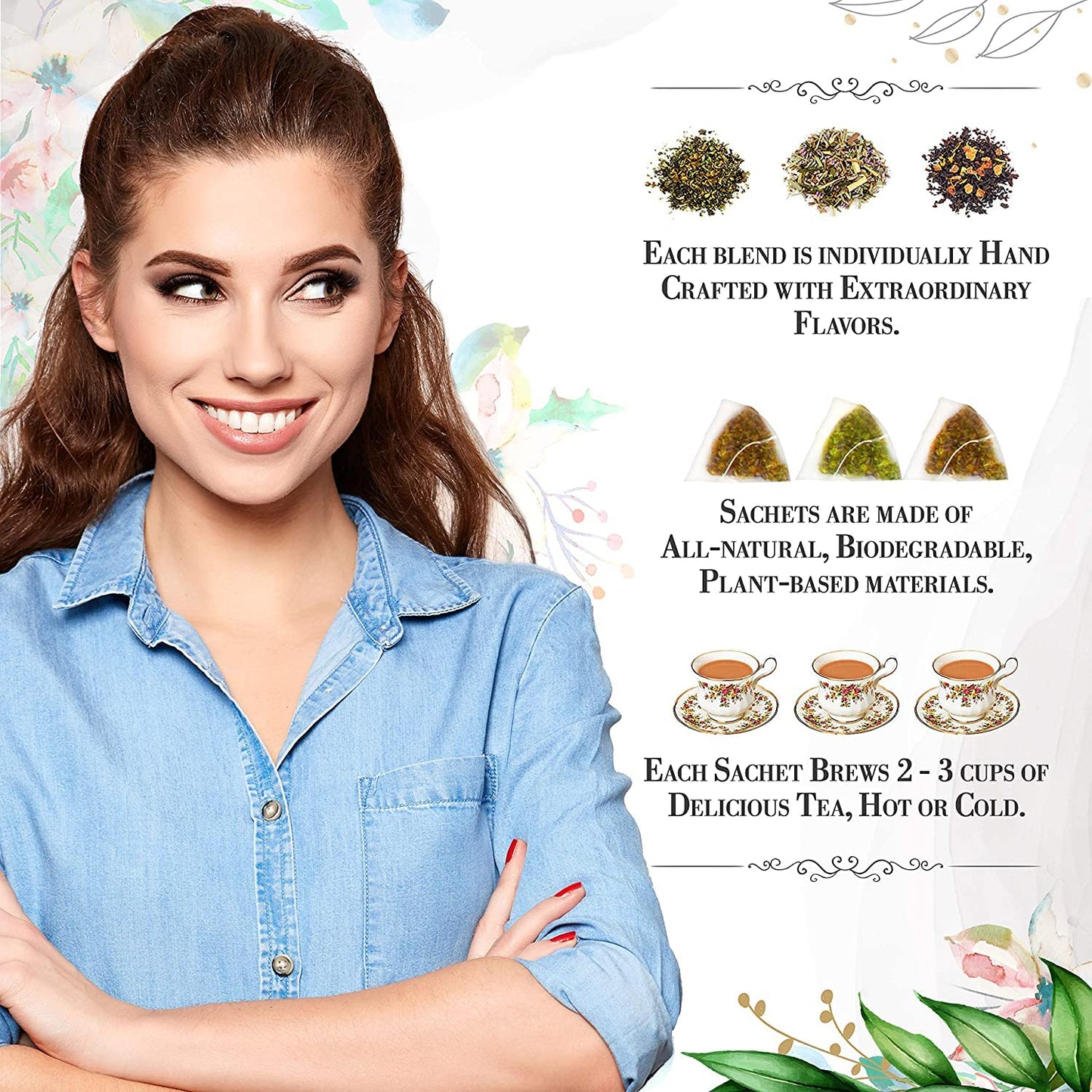 La Tea Dah Raspberry Oolong Tea Bags, Premium Fruit Blend with Apple & Hibiscus, 12 Sachets