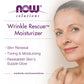 Now Foods Solutions, Wrinkle Rescue Moisturizer, With Clinically Tested Sepilift® Dphp And Lanablue™ To Tone Aging Skin, 2-Ounce