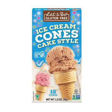 Lets Do Gluten Free Ice Cream Cones - Sugar Cones for Ice Cream, Mini Ice Cream Cones, Ice Cream Cups, Crispy Cones, Mini Cake C