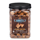 Office Snax Case of 8-1.5lb Tubs Shultz Peanut Butter Filled Pretzels, 24oz Resealable Container, Salted pretzel with Peanut But