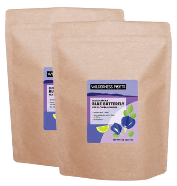 Wilderness Poets, Blue Butterfly Pea Flower Powder (160 Ounce - 10 Pound)