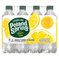 Poland Spring Sparkling Water, Lively Lemon, 16.9 Fl Oz (Pack of 8)