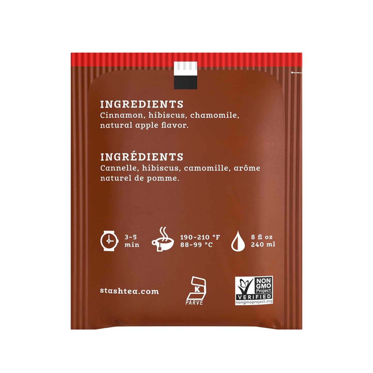 Stash Herbal Tea, Cinnamon Apple Flavor, 20 Count, Model 077652082395