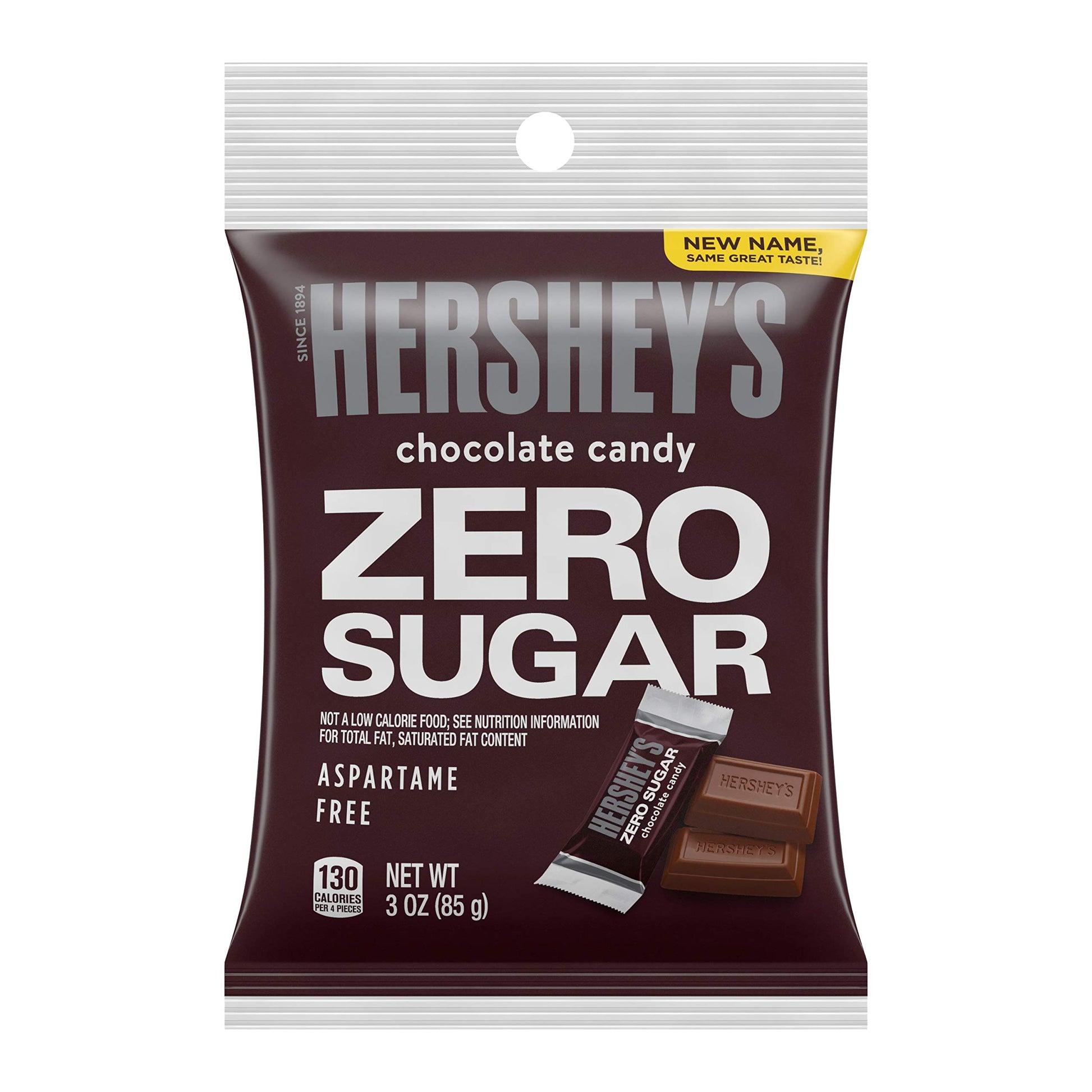 Hershey'S Sugar Free Chocolate Candy, Individually Wrapped, 3 Ounce Bag