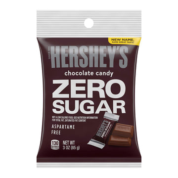 Hershey'S Sugar Free Chocolate Candy, Individually Wrapped, 3 Ounce Bag