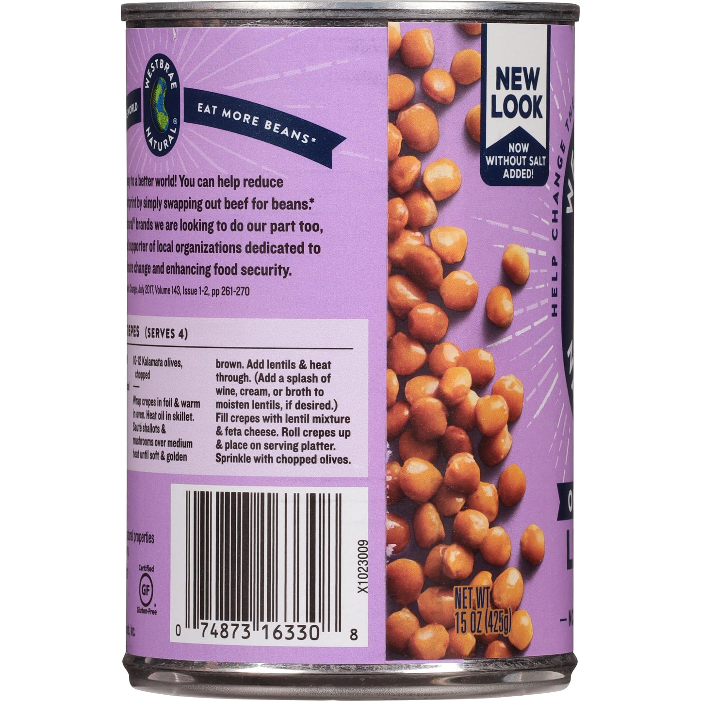 Westbrae Foods Organic Lentils Beans - Case Of 12-15 Oz.12
