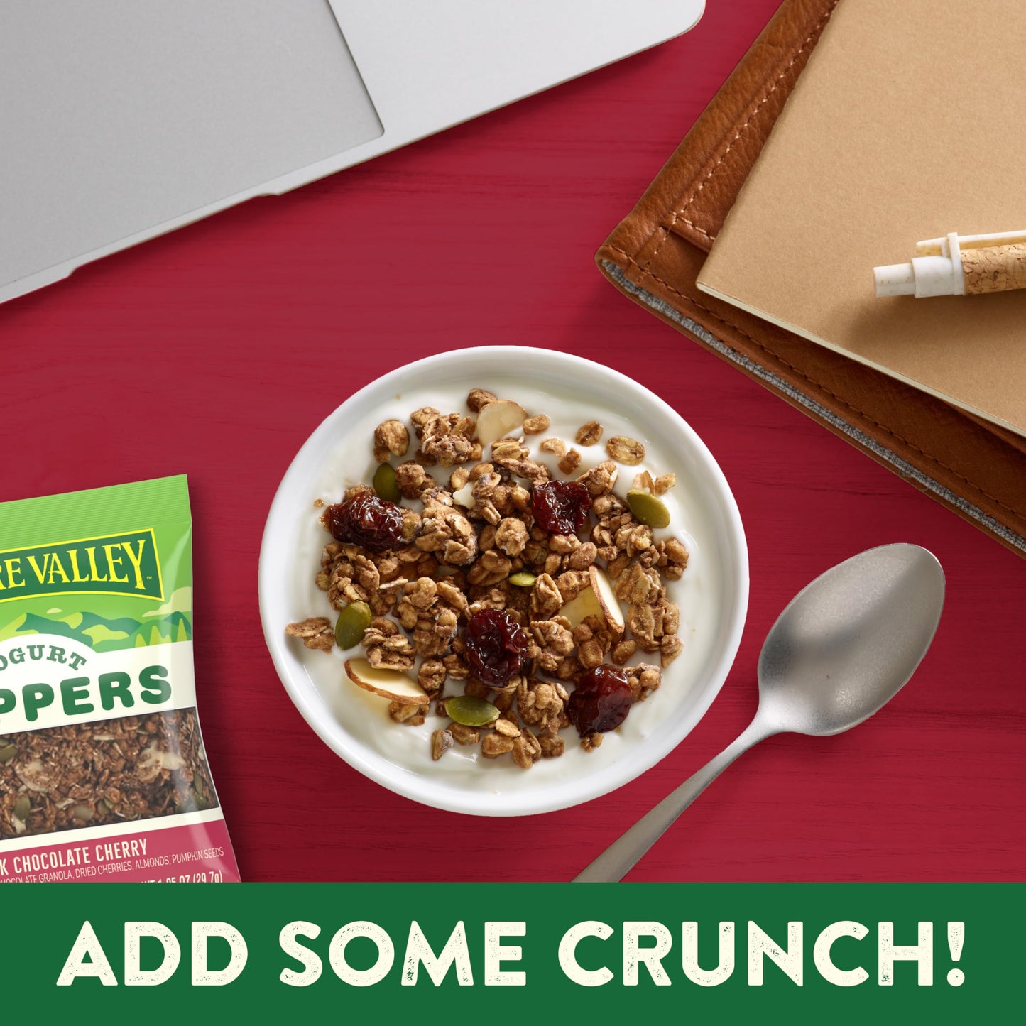 Nature Valley Yogurt Toppers, Dark Chocolate Cherry, 8 Pouches, 8.4 Oz