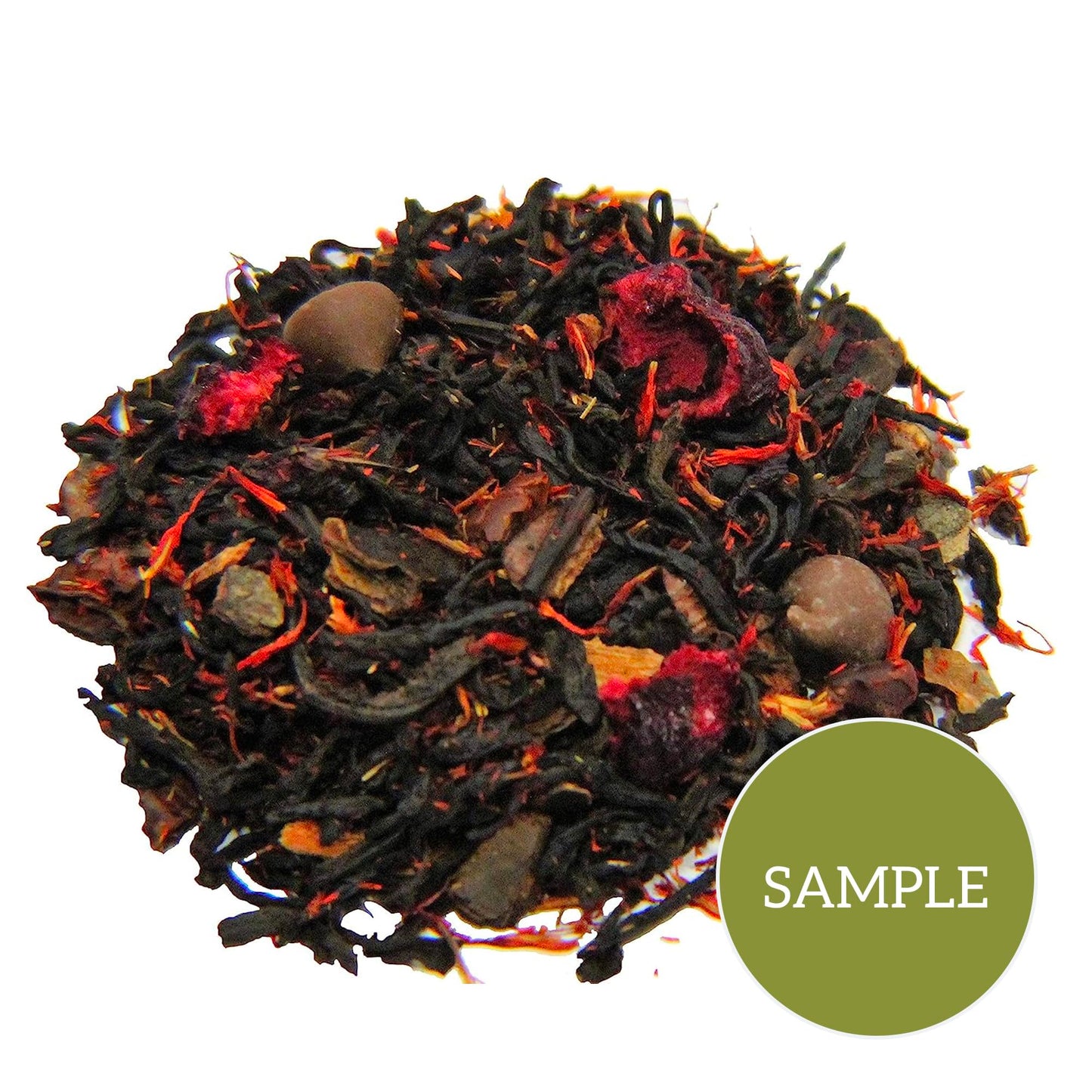 Nelsons Tea Dark Chocolate Cherry Herbal Loose Leaf Tea - Pu-erh Black Tea with Chocolate & Cherry - Sample 0.5 Oz
