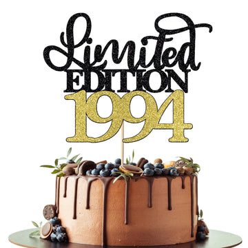 Leetaivie Limited Edition 1994 Cake Topper, Happy 30Th Birthday Cake Topper, Men And Women Cheer 30 Years /30 & Fabulous Cake De