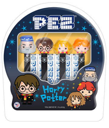 Pez Candy Harry Potter Gift Tin (Includes 4 Harry Potter Pez Dispensers & 6Pack Of Mystery Pez Candy), Assorted Fruit, (000871)