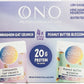 Protein Overnight Oats Variety Pack by Ono - 8 Servings (Cinnamon Oat Crunch & Peanut Butter Blossom) - 20g Protein, Gluten-Free