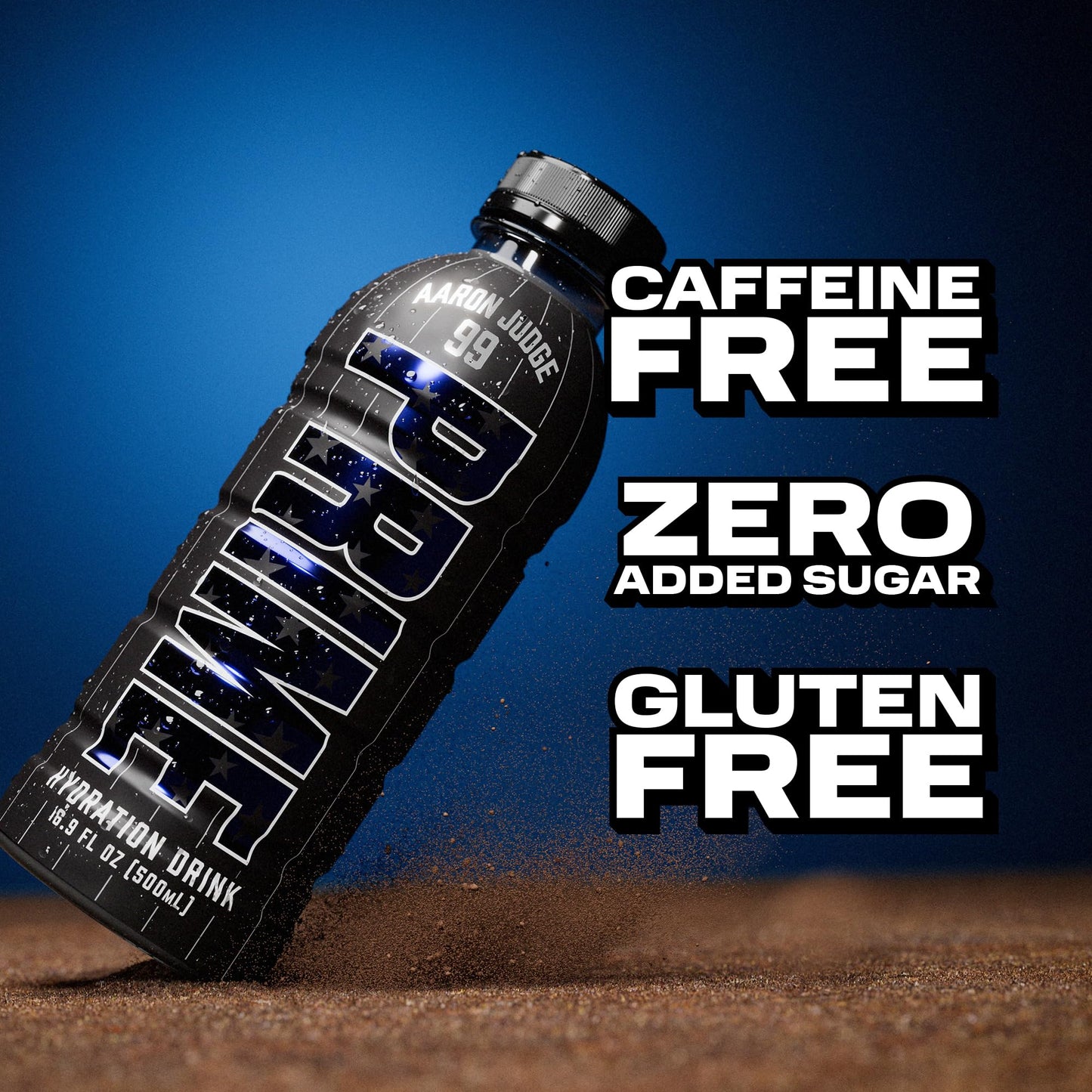 PRIME Hydration Aaron Judge  Sports Drinks  Electrolyte Enhanced for Replenishing Fluids  250mg BCAAs  B Vitamins  Antioxidants  Low Sugar  16.9 Fl Oz  12 Pack