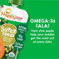 Happy Tot Organics Stage 4 Baby Food Pouches, Gluten Free, Vegan Snack, Superfoods Fruit & Veggie Puree, Pears, Peas, Green Bean