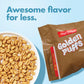 Malt-O-Meal Golden Puffs Breakfast Cereal, Sweetened Puffed Wheat Cereal, Bulk Family Size Cereal, 25 Oz Resealable Cereal Bag