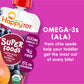 Happy Tot Organics Stage 4 Baby Food Pouches, Gluten Free, Vegan Snack, Superfoods Fruit & Veggie Puree, Pears, Blueberries, Bee