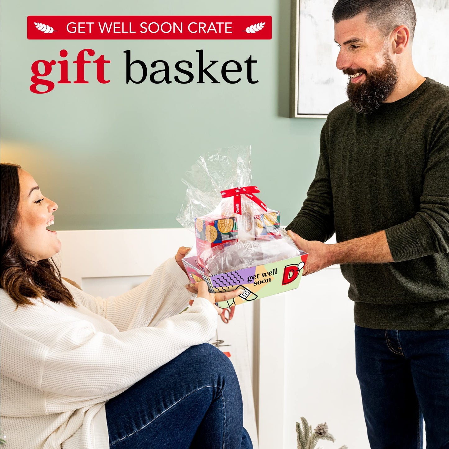 Davids Cookies Get Well Soon Cookie Gift Basket - Gourmet Thin Crispy, Butter Pecan Meltaways, and Choco Chip & Pure Butter Shor
