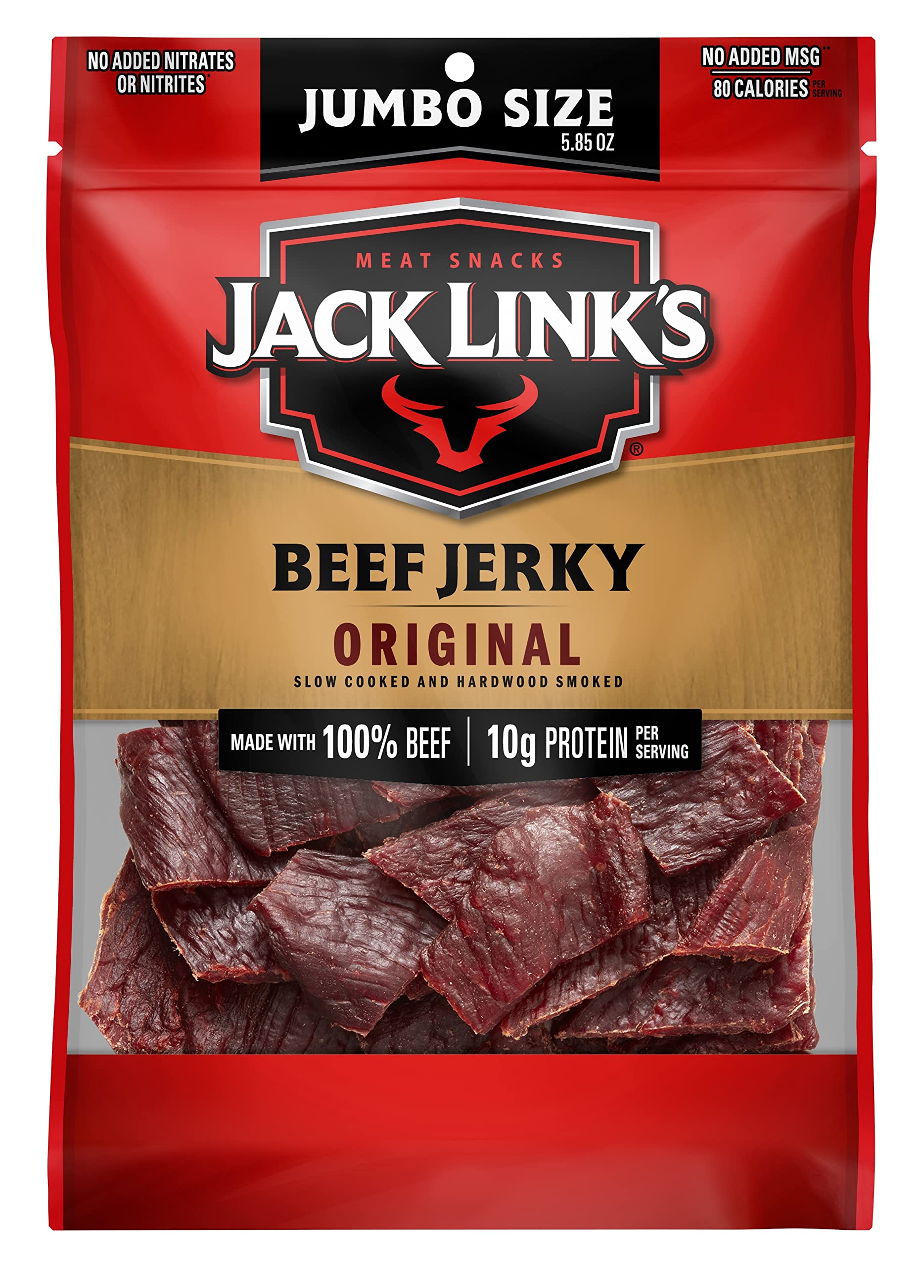 Jack Links Beef Jerky, Original Flavor, 5.85 oz, Pack of 1