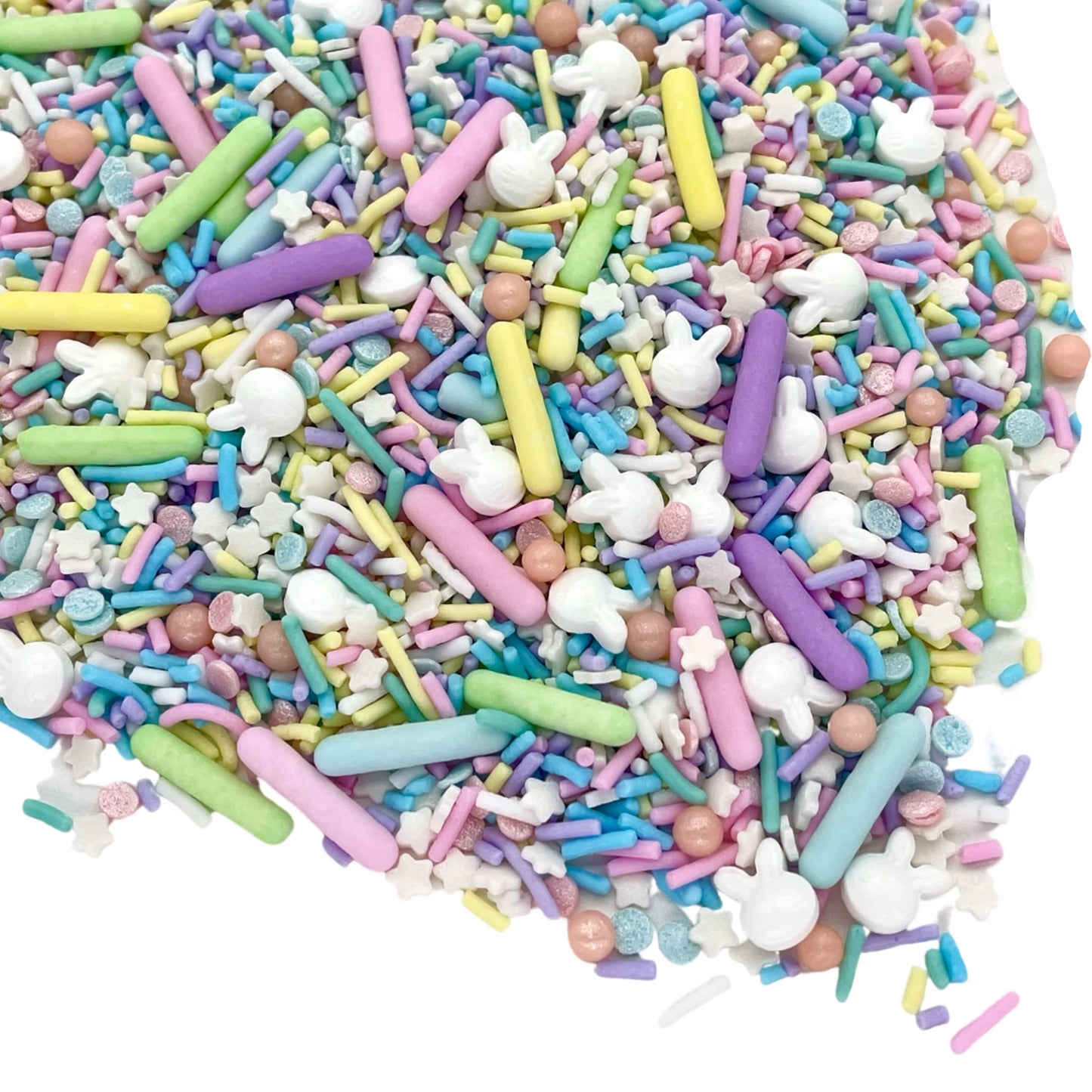 Sprinkles | Easter Sprinkles | 8 Ounces | Pastel Sprinkles | Cake Sprinkles | Spring Sprinkles | Manvscakes, Yellow, Blue, Red ,
