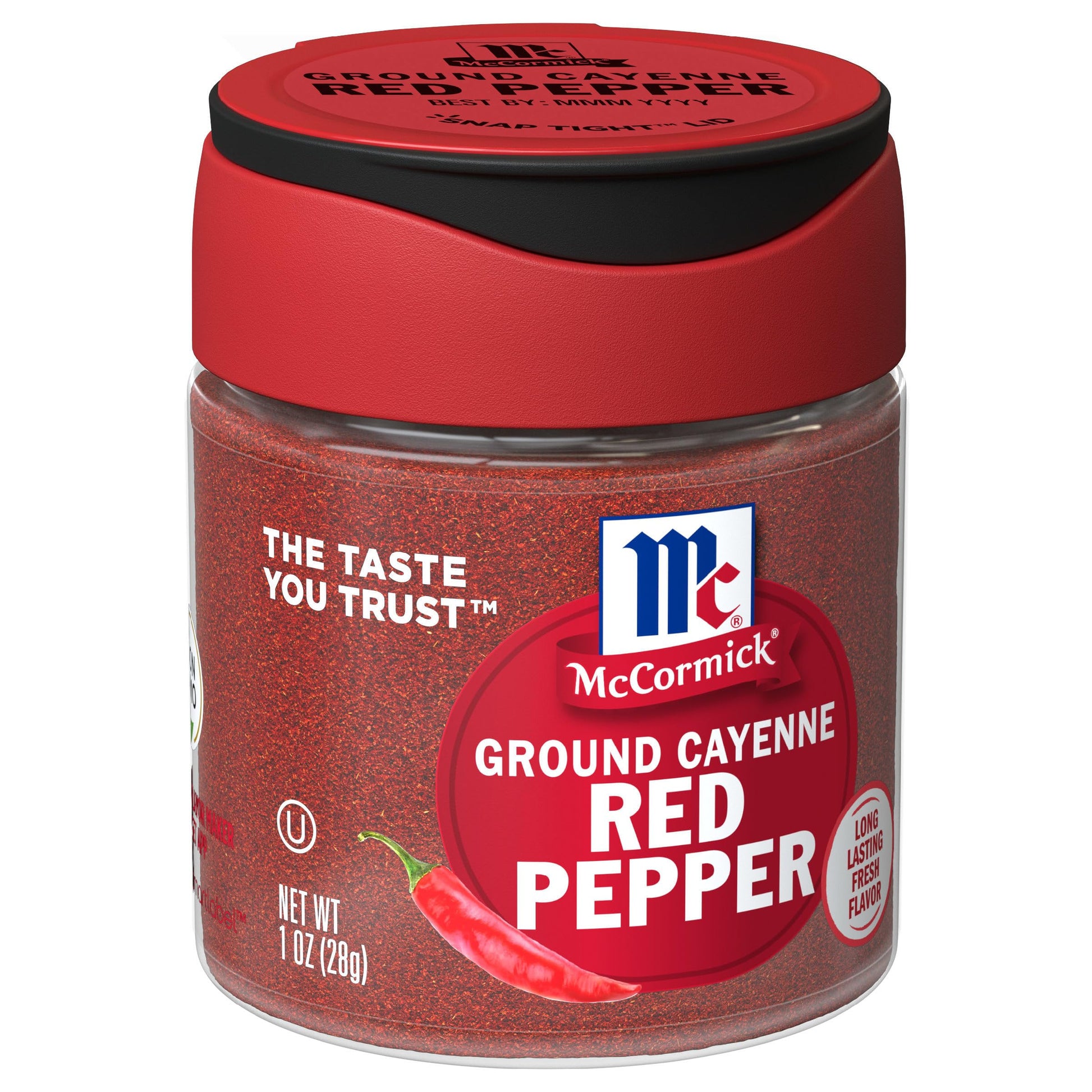 McCormick Ground Cayenne Red Pepper, 1 oz, Model 900286, Spicy Seasoning for Cooking