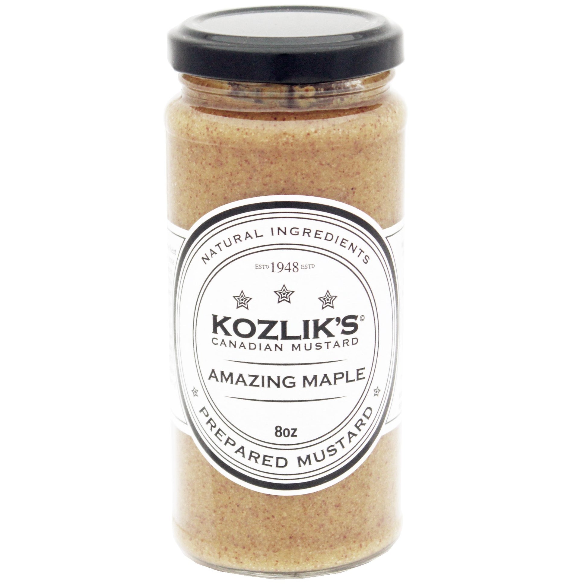 Kozliks Amazing Maple Sweet Brown Yellow Dijon Natural Gluten Free Non-Gmo Mustard, 8.5Oz Jar …