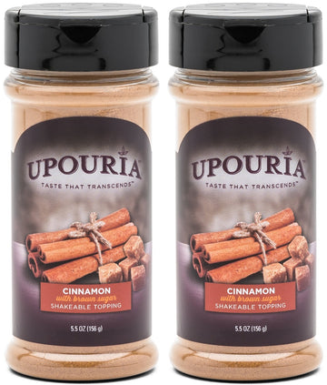 Sunny Sky Shakeable Hot Cocoa and Coffee Topping, Cinnamon with Brown Sugar, 5.5 Ounce (Pack of 2)