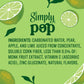 Simply POP Prebiotic Soda Lime Cans  12 fl oz  12 Pack