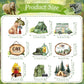 One Happy Camper Cake Topper - Joybileefun 36Pcs One Happy Camper Birthday Decorations Cupcake Toppers Woodland Camping Themed P