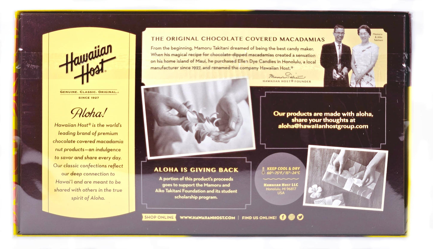 Hawaiian Host Island Macs Tiare Milk Chocolate Covered Macadamia Nuts 5 Oz Boxes (1 Box)