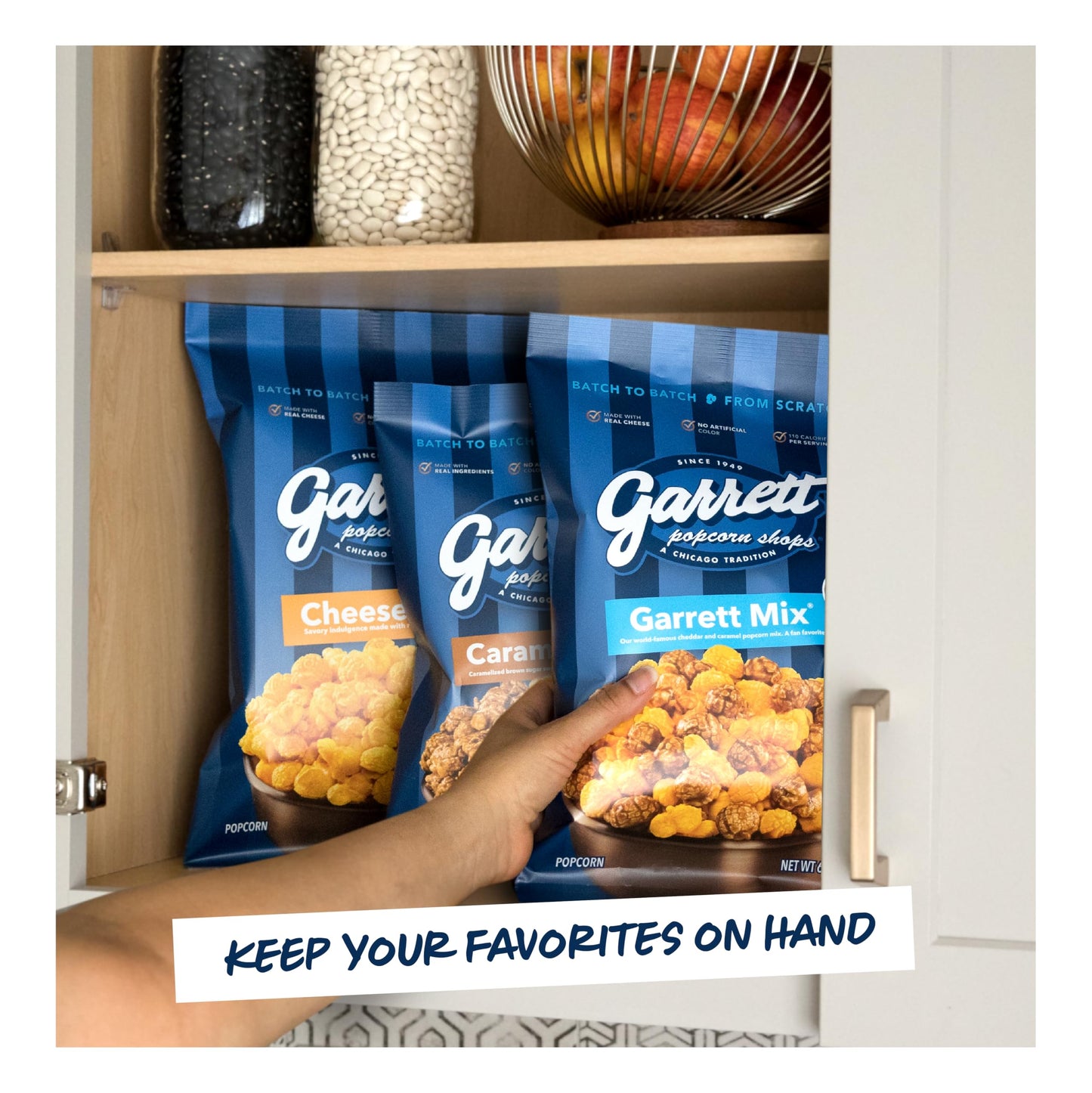 Garrett Popcorn Garrett Mix - Chicago Style Cheese & Caramel Popcorn - 4 Ounce Bags (Pack of 6) - Gluten Free Sweet & Salty Snack