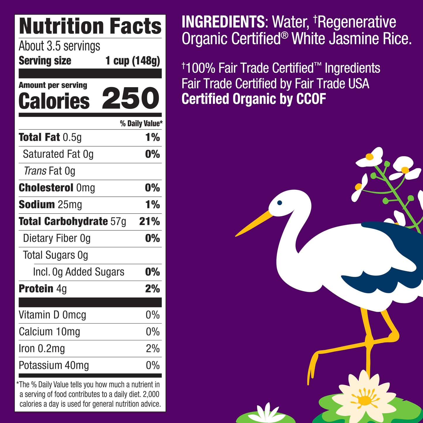 Lundberg Rice, Microwave Or Stovetop, 2-Pack - White Jasmine, Long-Grain, Fluffy & Aromatic, Ready In 2 Minutes, Regenerative Or