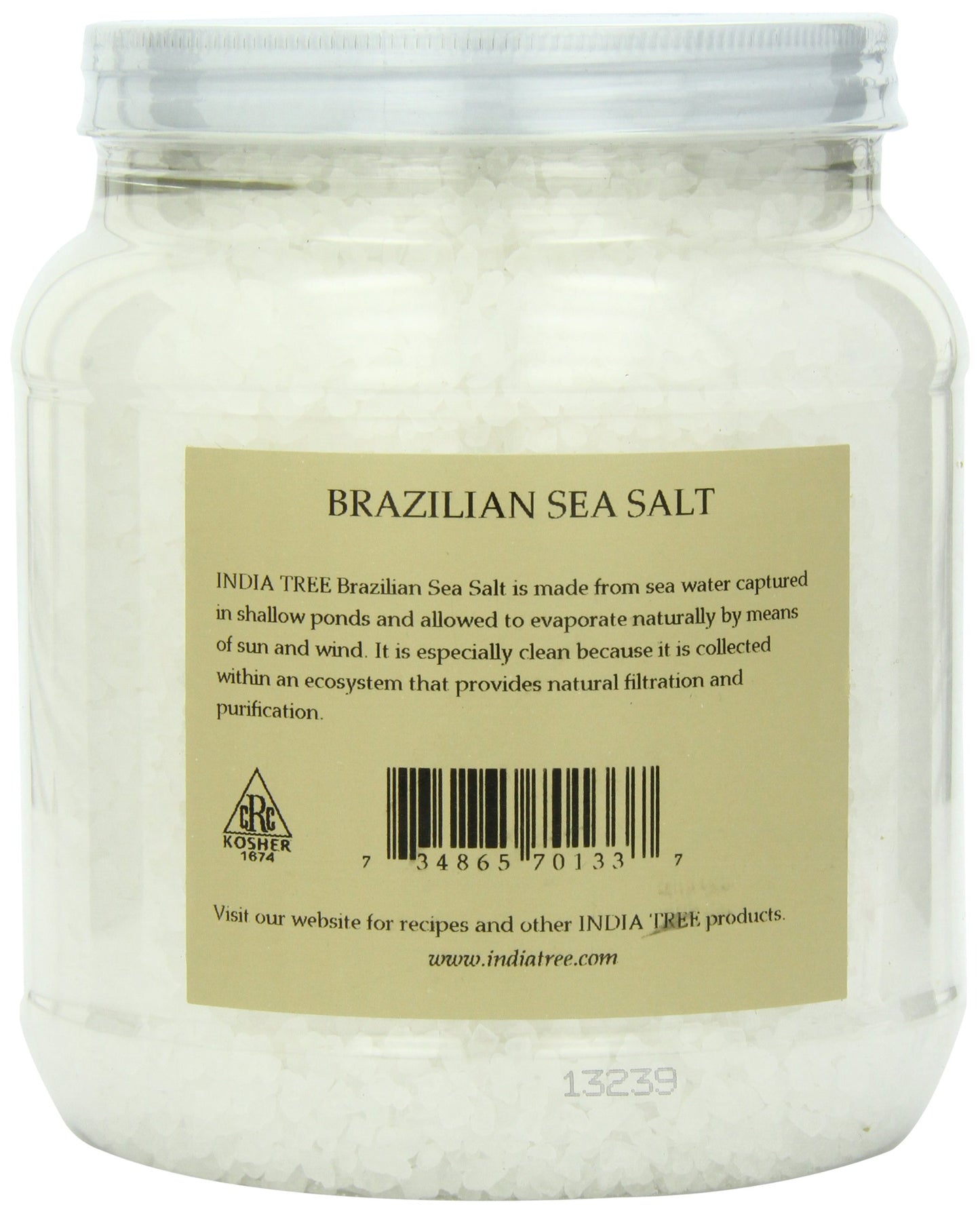 India Tree Brazilian Coarse Sea Salt  4.7 lb 4.7 Pound (Pack of 2)