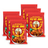FLYBYJING Chili Crisp Noodles - Sun-Dried  Wavy Asian Instant Noodles Tossed in Sichuan Chili Crisp Sauce - Ready in 6 Minutes - Vegan  High Protein  No MSG  4.02 oz (Pack of 6)