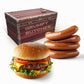 Grumpy Butcher Classic Grill Food Gift – Wagyu Sirloin Burger Patties (2 × 8 Oz) & Jumbo Beef Hot Dogs (4 × 4.5 Oz) – Enhanced Bbq Meat Basket Assortment – Steakhouse Quality, Gourmet Grill Gift