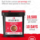 Readywise - Organic Bucket, 90 Servings, Emergency, Mre Meal, Food Supply, Premade, Freeze Dried Survival Food For Hiking, Adven