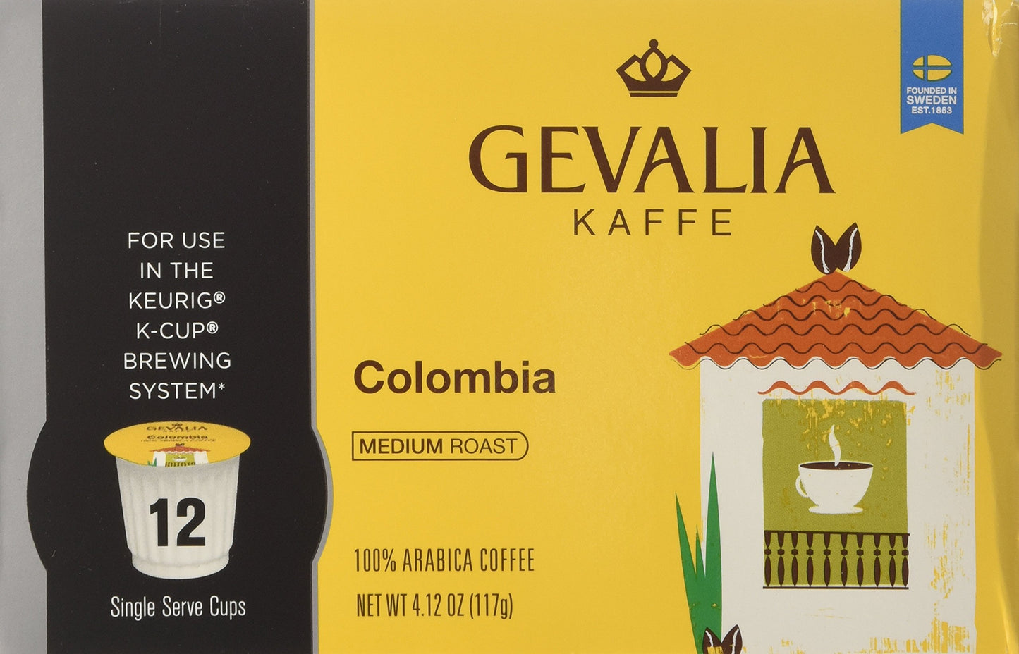 Gevalia Colombia K-Cups,12-Count Box, (Pack Of 3) [Retail Packaging]