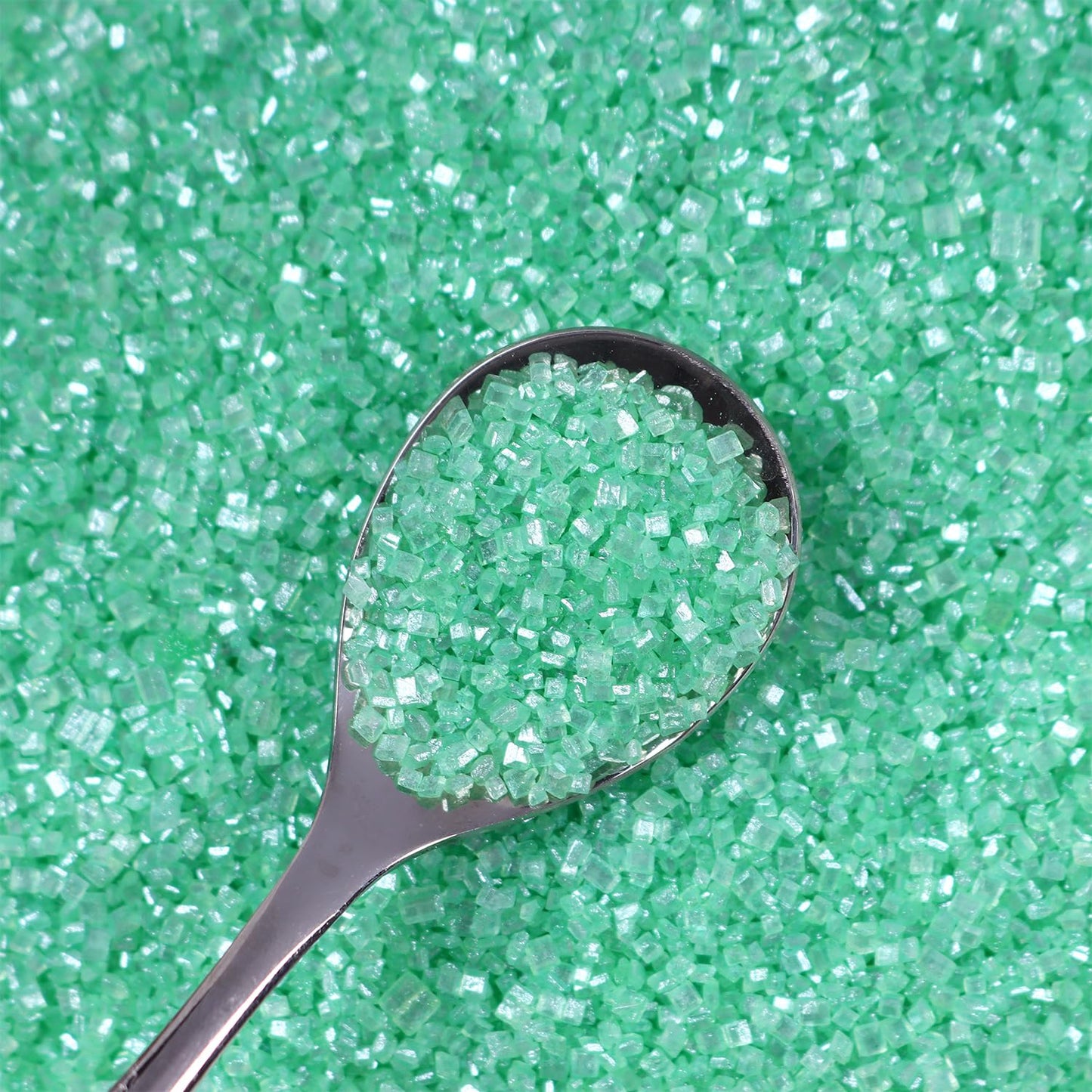 Green Sanding Sugar For Baking Easter Edible Sparkling Sugar Sprinkles Coarse Sugar Crystals For Cake Decoration Cookie Cupcake