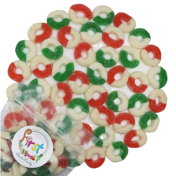 Firstchoicecandy Gummy Rings (Christmas Mix, 2.2 Pound (Pack Of 1))