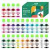 Gel Food Coloring 24 Colors x 0.35 oz Concentrated Gel Based Food Dye Vibrant Icing Colors Neon Food Coloring for Baking Cake De