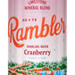 Autx Rambler Sparkling Water, Limestone Mineral Blend, Cranberry Flavor, Limited Edition, 12 Oz, Three 8-Packs (24 Cans)