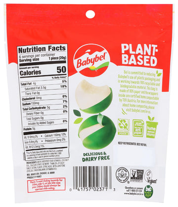Babybel Plant-Based Cheese Snacks, 4.23 OZ