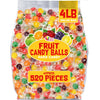 Hard Candy Fruit Balls - 4 Pounds - Individually Wrapped Bulk Candy - Fruity Hard Candies for Office, Desk, Calssroom - Colorful