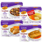KJ Poultry Kosher for Passover Gluten Free Meals, Matzo Ball Chicken Soup + Beef Goulash + Roast Chicken + Stuffed Cabbage (4 Pa