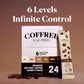 COFFREE Organic Instant Coffee Packets - 100% Caffeine  Convenient Coffee Sticks  Mold Free  Low Acid Arabica Beans for On-the-Go Energy - Hot or Cold Rich Taste Single Serve Travel Packets 24 Count