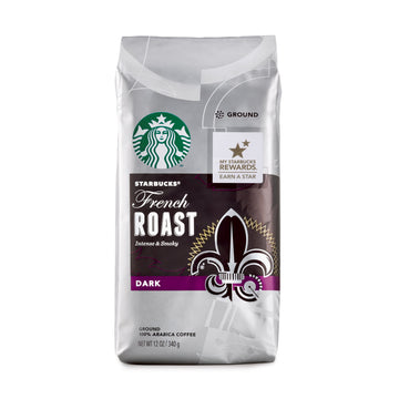 Starbucks French Roast Dark Roast Ground Coffee, 12 Ounce (Pack Of 1)