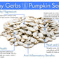 Gerbs Raw Whole Pumpkin Seeds 1 lb. | In-Shell, 10.5 mm Size, Resealable Bag | Mildly Nutty & Crunchy | Top 14 Allergen-Free