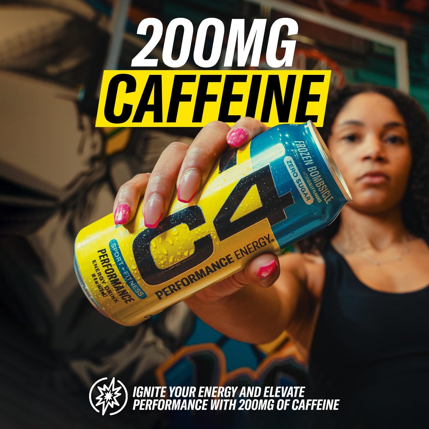 Cellucor C4 Energy Drink - Strawberry Watermelon Ice - Sugar Free - 16oz (Pack of 12) - Model CR100