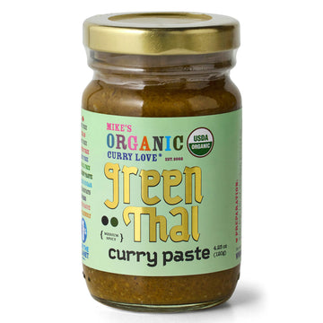 Green Thai Curry Paste Organic. Vegan. Dairy Free. Sugar Free. Keto Friendly. Made In Thailand. 4.23 Oz Glass Jar