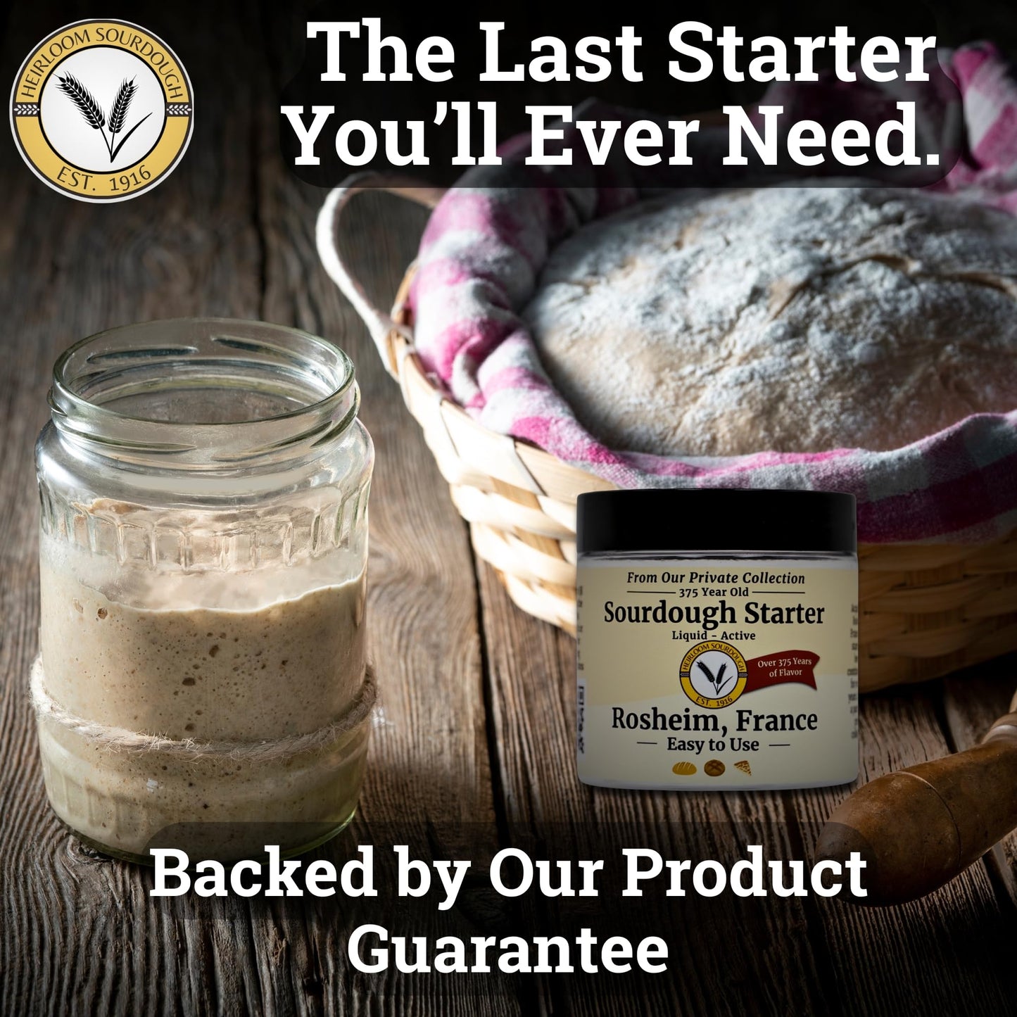 Generic 375-Year-Old French Sourdough Starter | Easy Instructions | 2 Ounce Pack