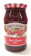 Smuckers, Jams, 18oz Glass Jar (Pack of 2) (Choose Flavors Below) (Red Plum)