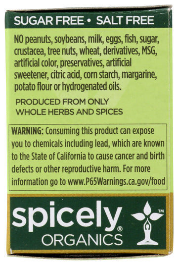 Spicely Organic Mexican Seasoning 0.5 Oz Certified Gluten Free